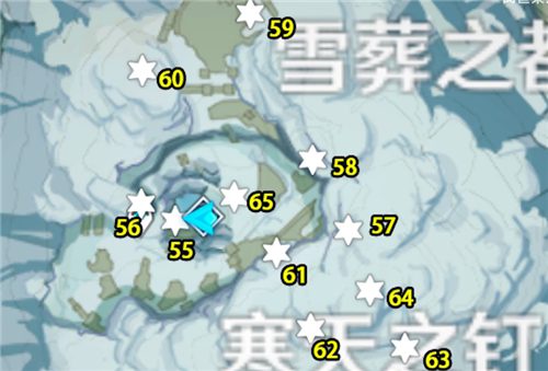 原神龙脊雪山绯红玉髓位置分布图 全收集路线分享
