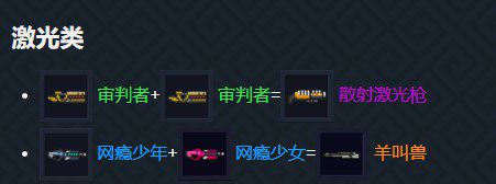 元气骑士合成表大全