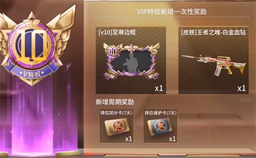 穿越火线手游vip有什么用 v1到v10特权一览