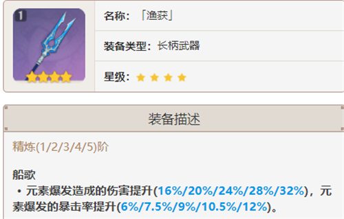 原神瑶瑶四星武器搭配推荐 瑶瑶带什么4星武器zui好