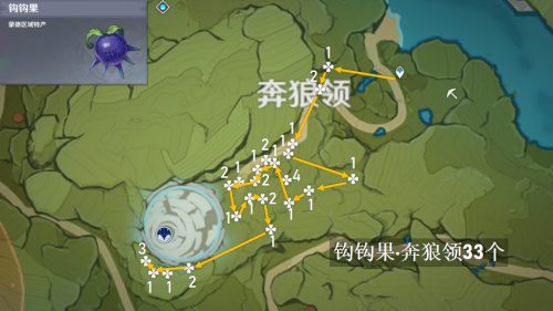 原神钩钩果哪里有卖 钩钩果采集路线图