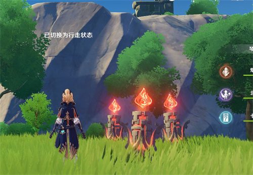 原神鹰翔海滩三个火元素柱子怎么点亮 元素方碑解谜攻略