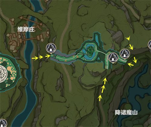 原神降诸魔山山洞怎么进去 地下入口位置介绍