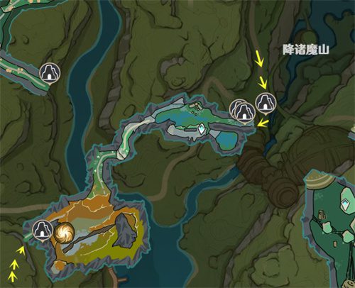 原神降诸魔山山洞怎么进去 地下入口位置介绍
