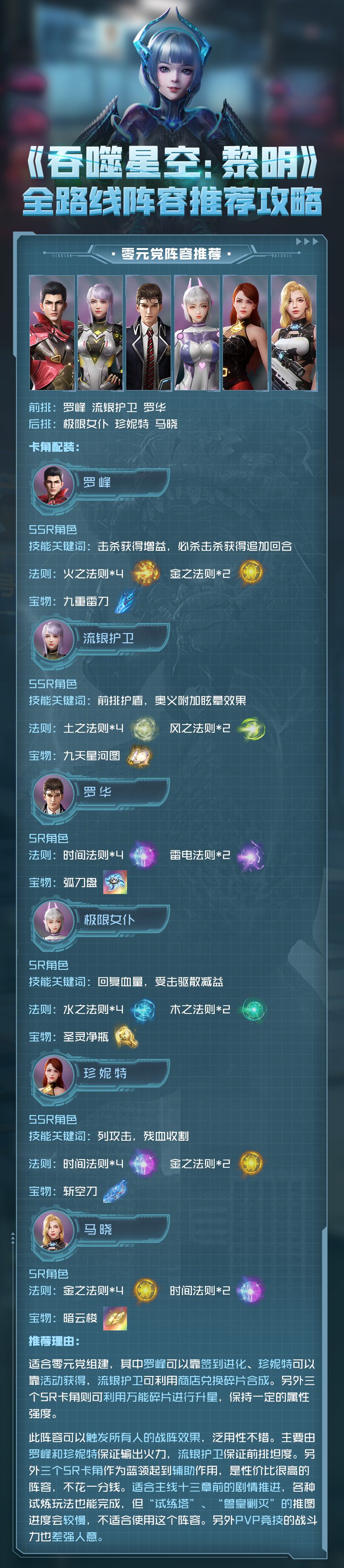 吞噬星空黎明手游阵容怎么搭配？