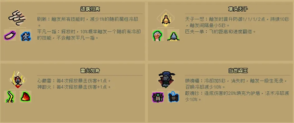 通神榜组合神通大全