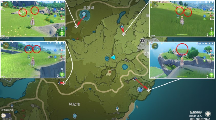 原神3.8蒲公英分布图 3.8蒲公英采集路线分享[多图]图片3