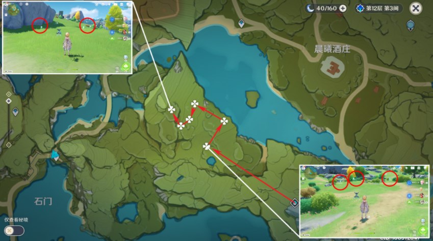 原神3.8蒲公英分布图 3.8蒲公英采集路线分享[多图]图片5