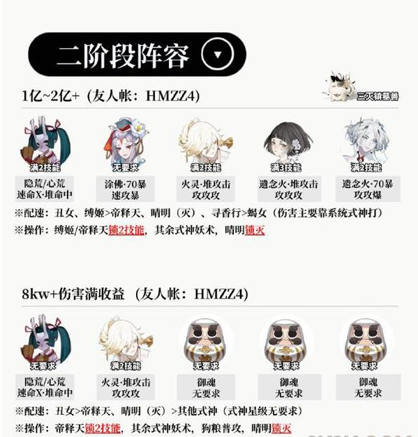 阴阳师伊邪娜美二阶段阵容推荐  伊邪娜美二阶段活动阵容搭配攻略[多图]图片2