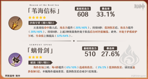 原神嘉明武器如何选择？原神嘉明搭配武器推荐