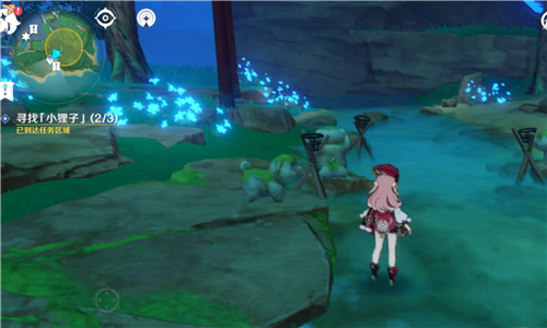 原神寻找小狸子三个位置图解 没有火把怎么办