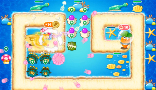 保卫萝卜深海10关金萝卜攻略 深海第10关攻略图解法