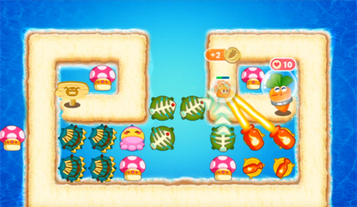 保卫萝卜深海10关金萝卜攻略 深海第10关攻略图解法