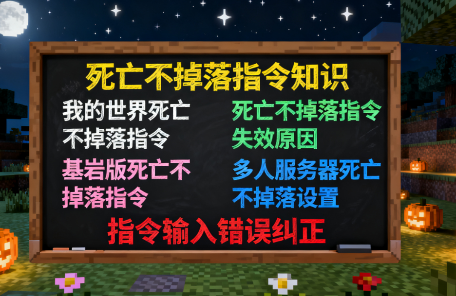我的世界死亡不掉落指令